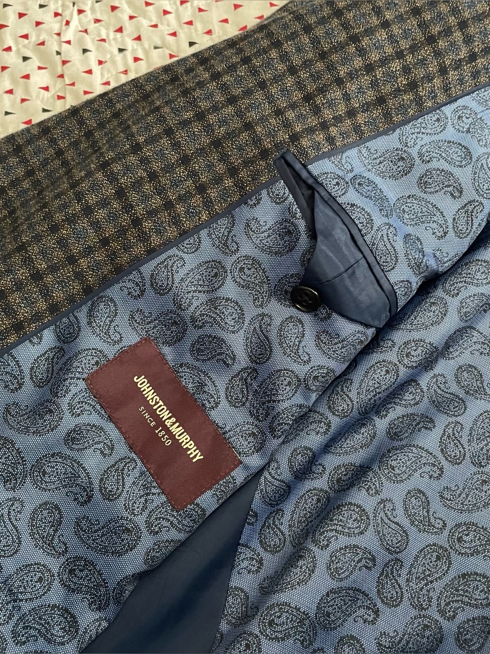 Johnston & Murphy Plaid Blazer XXL - Picture 4 of 4
